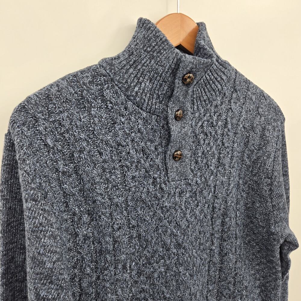 NWT Buffalo David Bitton Watcher Sweater Blue Cabincore Gorpcore Mens Size M - Picture 5 of 14